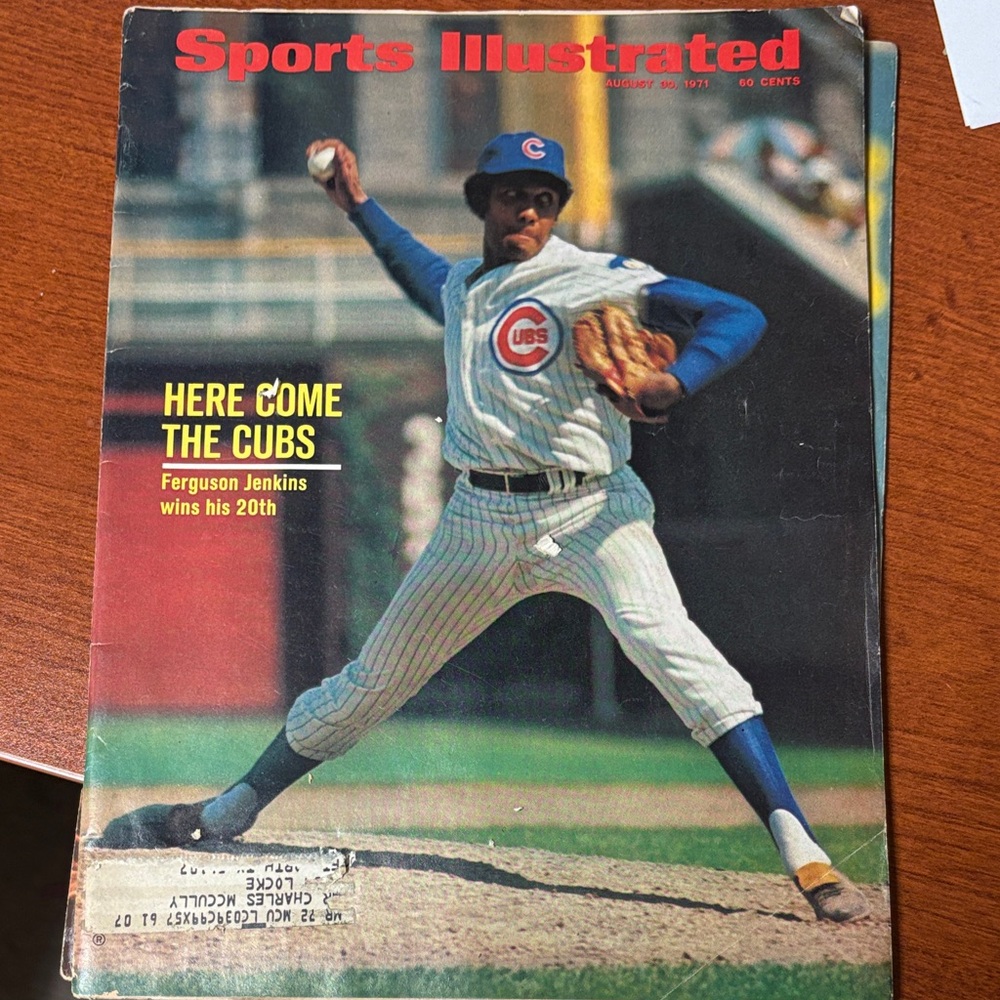 Vintage Sports Illustrated Magazine - Cubs Cover